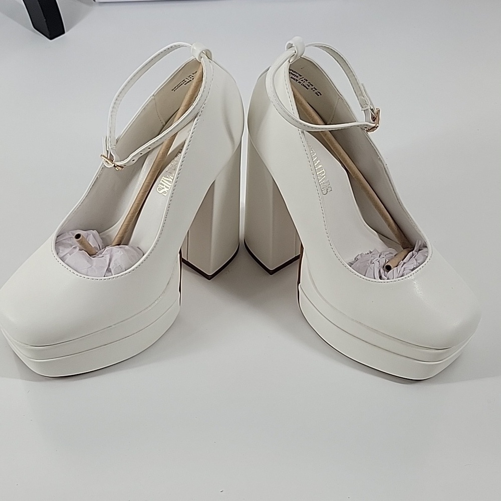 White Platform Heels New - Picture 15 of 16